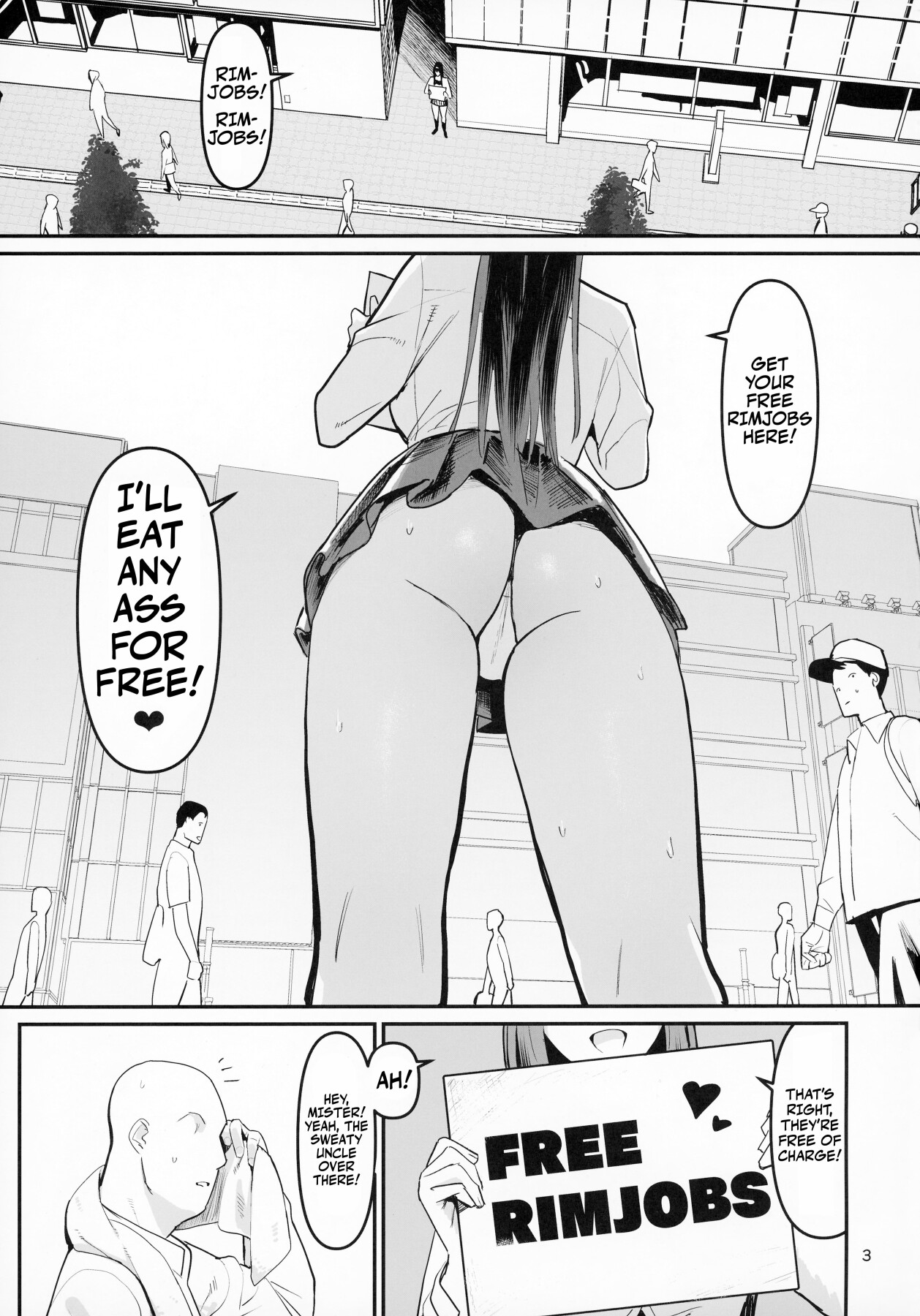 Hentai Manga Comic-FREE RIMJOBS 2-Read-2